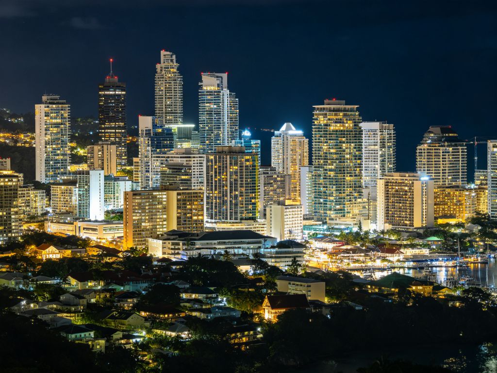维多利亚城市夜景